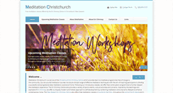 Desktop Screenshot of meditationchristchurch.org